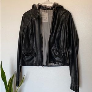 Black biker jacket